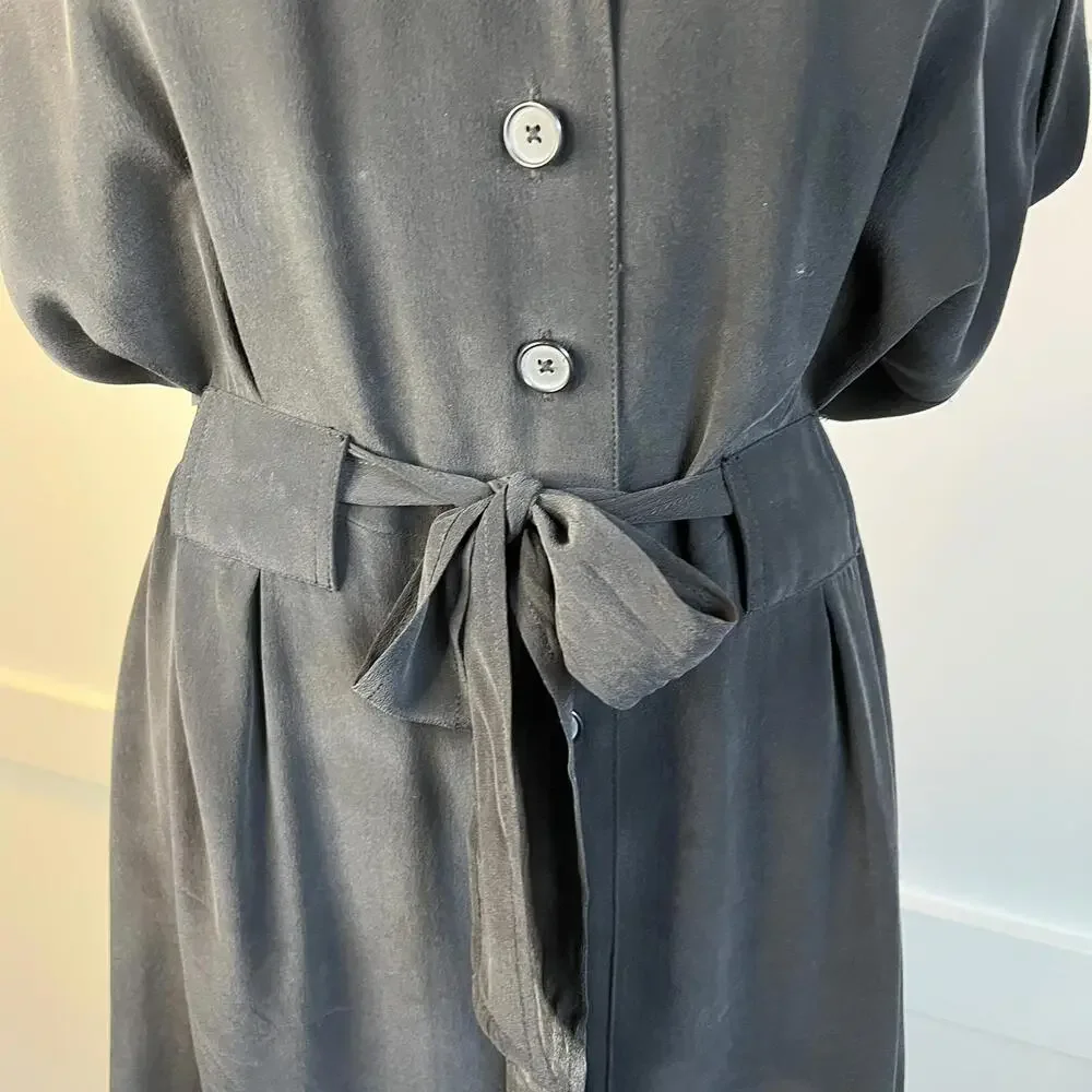Coldwater Creek Med Black 100% Silk Dress - Picture 5 of 8